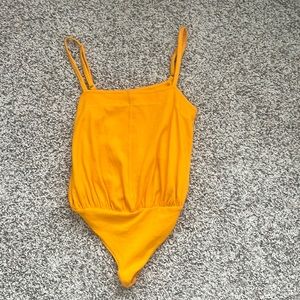 Free people yellow body suit
